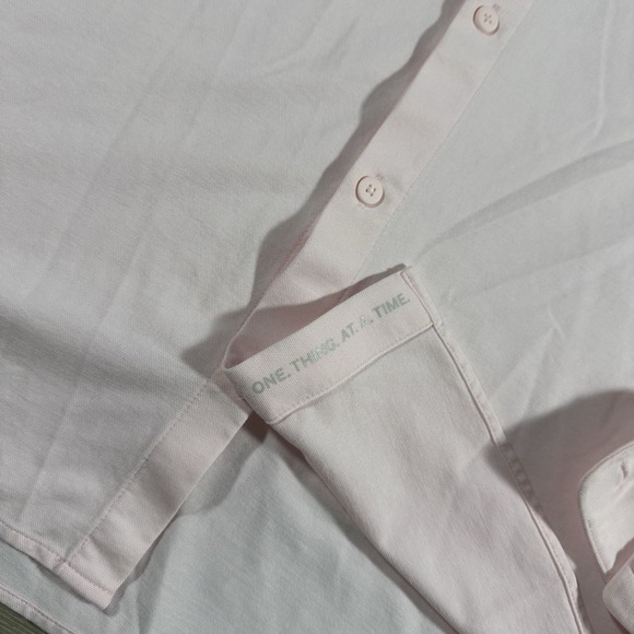 Lululemon Shirt Men L Pink Button Long Sleeve Performance One Thing At A Time - Picture 4 of 6